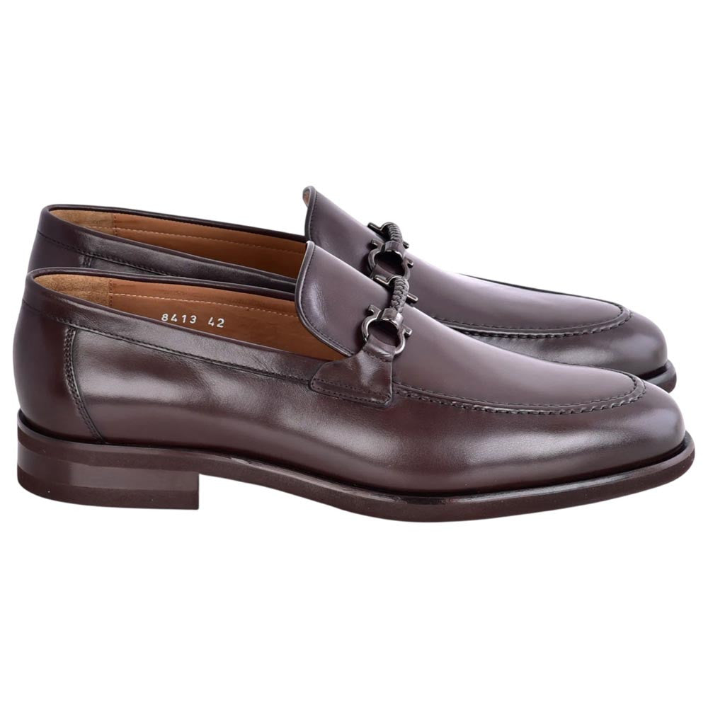 Corrente Men's Horsebit Loafer - Brown