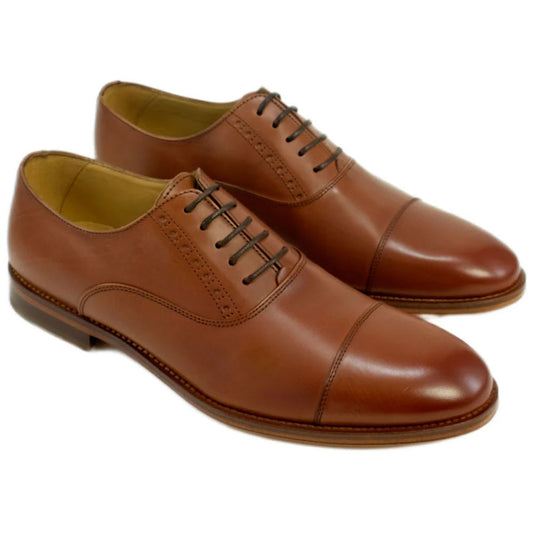 Alan Payne Men’s Clark Brandy Cap Toe Calfskin Oxford Shoes
