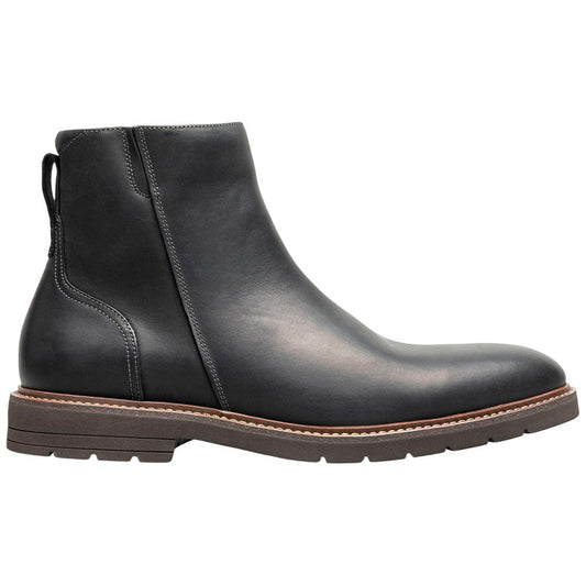 Florsheim Redford Black Crazy Horse Men's Plain Toe Side Zip Boot
