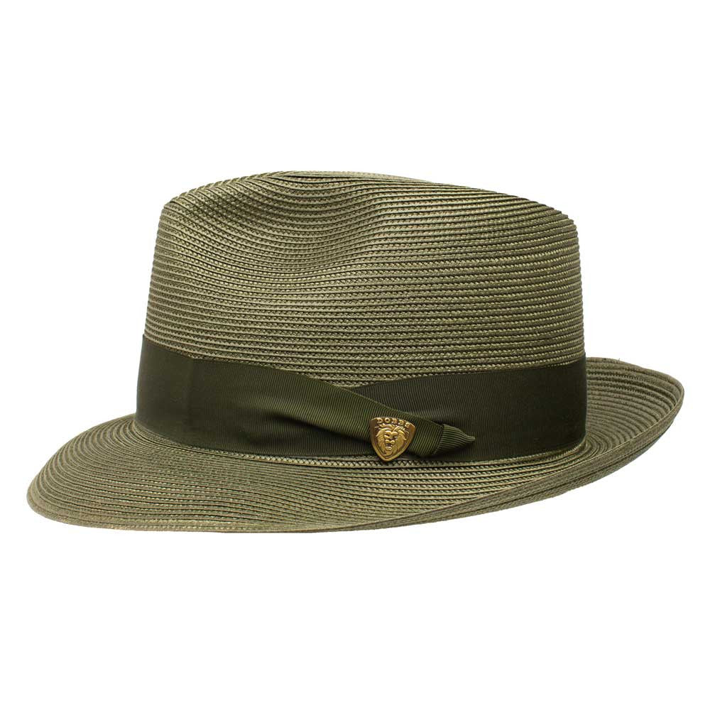Dobbs Rosebud Olive Florentine Milan Straw Dress Hat