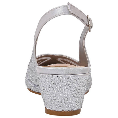 Lady Couture Daniela 2" Wedge Pump in Silver