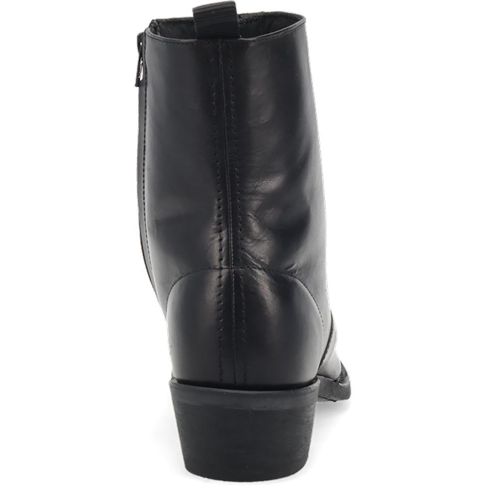 Laredo Fletcher Black Leather Round Toe Inside Zipper Dress Boots (USA Men Size)