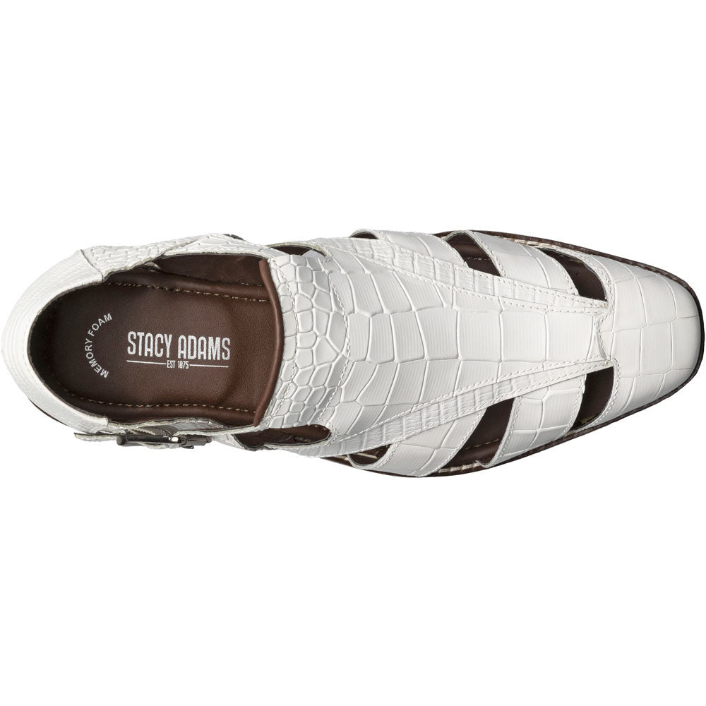 Stacy Adams Calandro City Sandal in White
