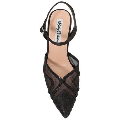 Lady Couture Gala 3.5” Sculpted Heel Pumps in Black