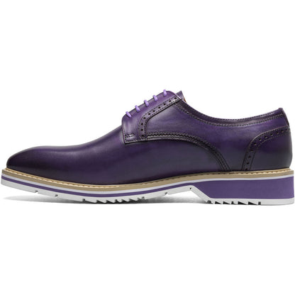 Stacy Adams Barringer Purple Smooth Leather Plain Toe Oxford (USA Men Size)