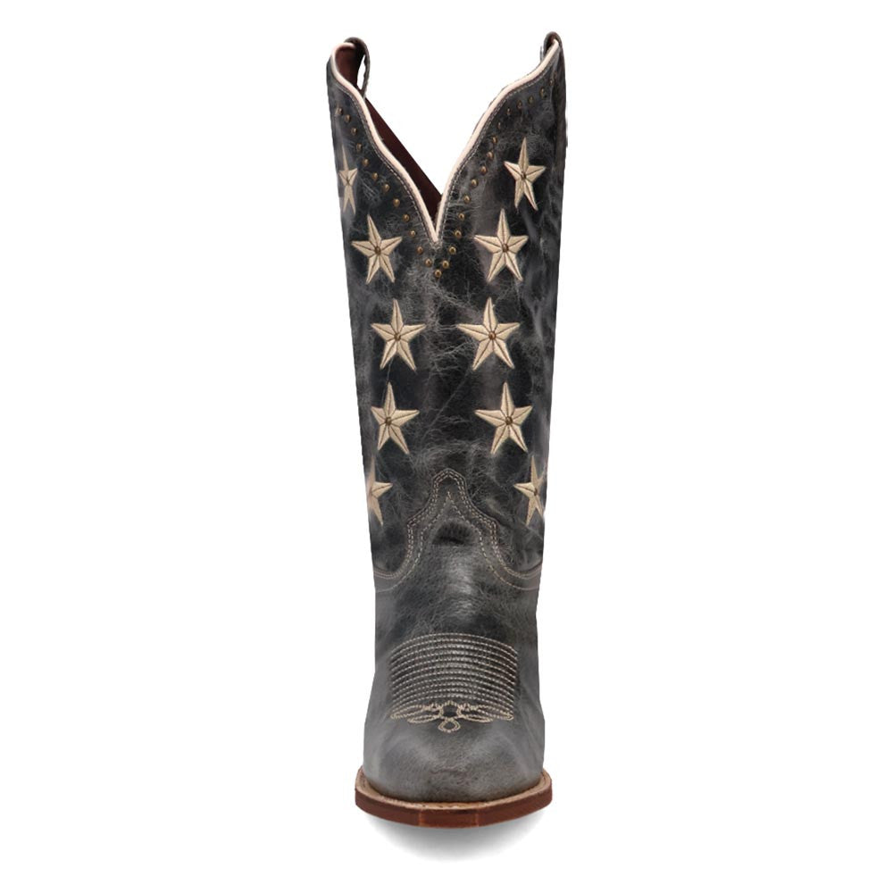 Laredo Serenade Blue Leather Snip Toe Western Cowgirl Boots (USA Women Size)