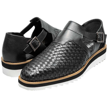 Stacy Adams Alvarado Black Woven City Sandal for Men