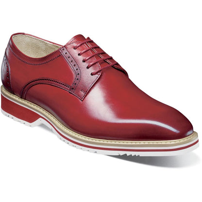 Stacy Adams Barringer Plain Toe Oxford in Red