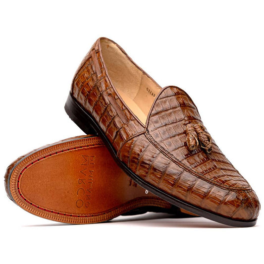 Bianchi Bay Apache Genuine Caiman Crocodile Tassel Loafers | MARCO DI MILANO