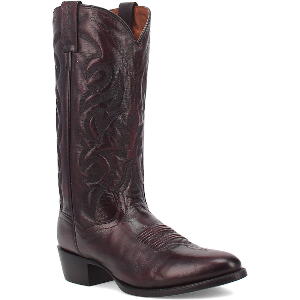 Dan Post Men’s Milwaukee 13” Round Toe Cherry Black Cowboy Boot