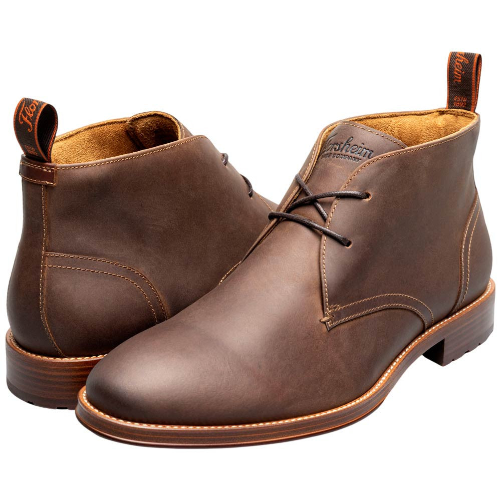 Florsheim Men's Brown Crazy Horse Leather Chukka Boot Rucci