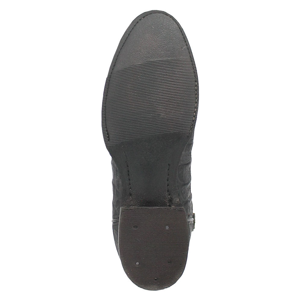 Dingo TrailBoss Black Crocodile Print Round Toe Western Cowboy Boot(US Men Size)