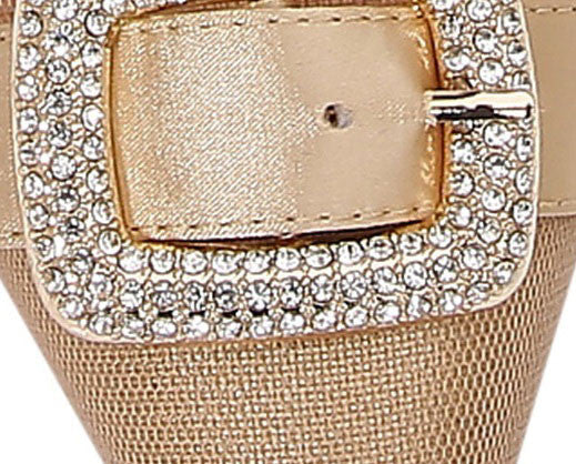 Lady Couture Bianca 3” Heel Pump in Gold