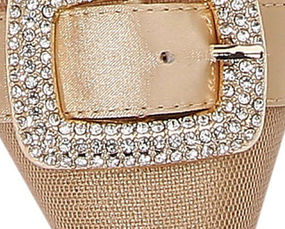 Lady Couture Bianca 3” Heel Pump in Gold