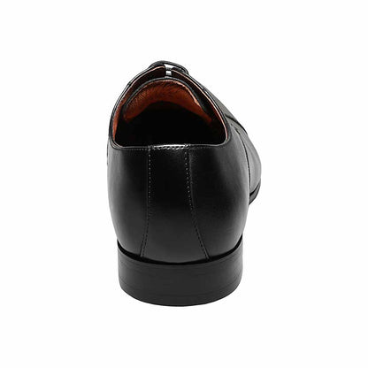 Florsheim Postino Black Smooth Leather Cap Toe Mens Oxford