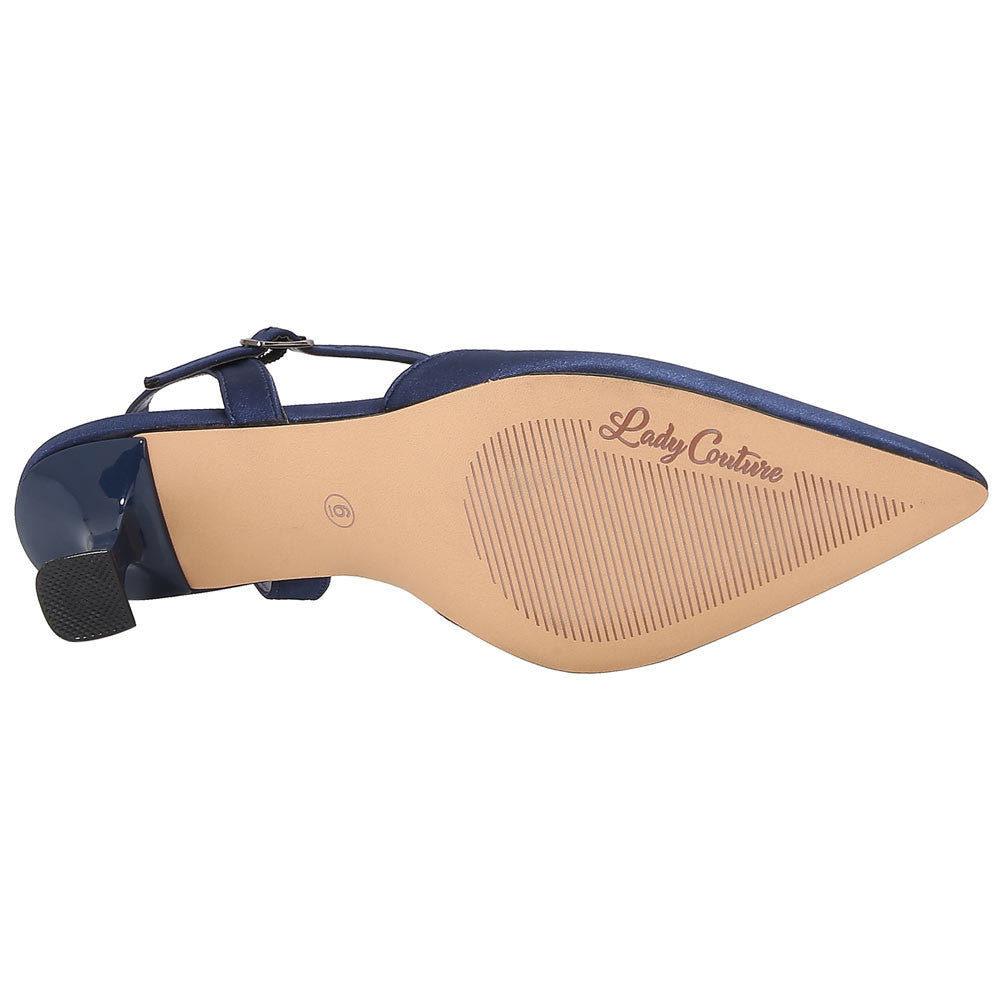 Lady Couture 2" Heel Classy Pump in Navy