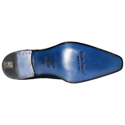 Emilio Franco Giacamo Ocean Blue Calfskin leather Derby Oxfords for Men