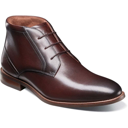 Florsheim Rucci Plain Toe Brown Chukka Boots