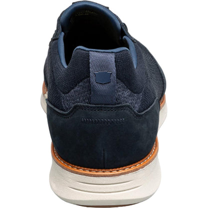 Florsheim Launch Navy Knit Elastic Lace Moc Toe Casual Loafers (USA Men Size)