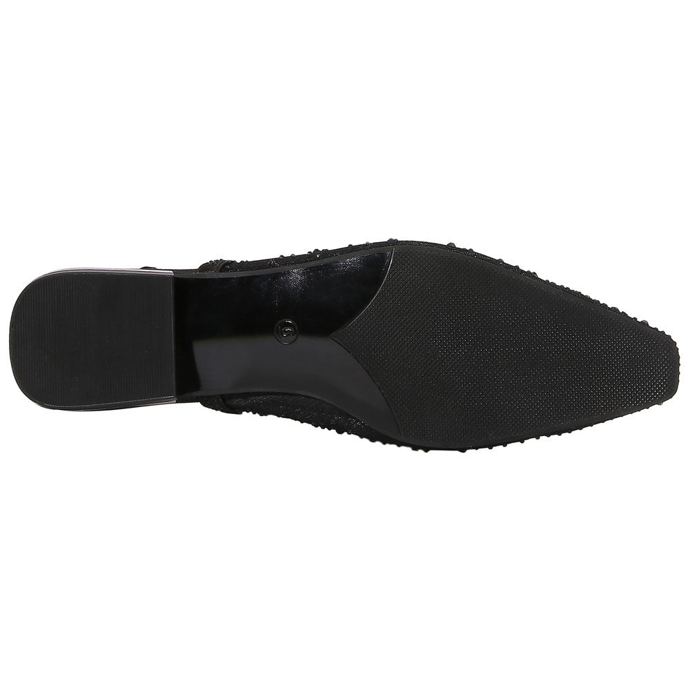 Lady Couture Kara 0.75” Block Heel Flats in Black