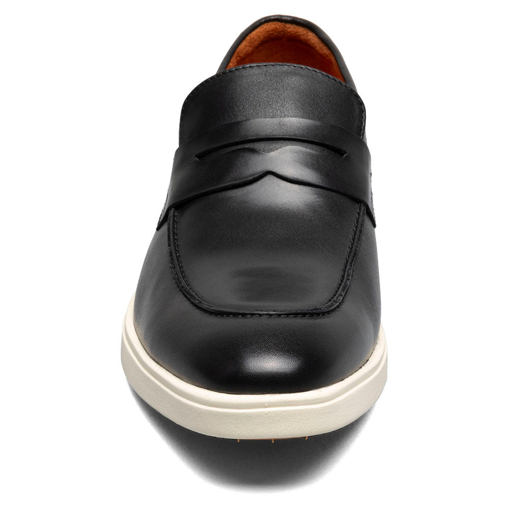 Spencer Moc Toe Penny Slip On | Stacy Adams Dress Loafers in Black for Men