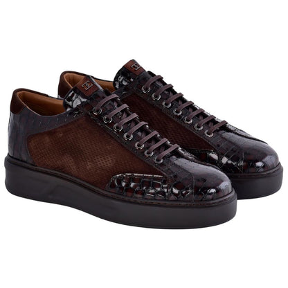 Corrente Men's Fashion Sneaker - Brown
