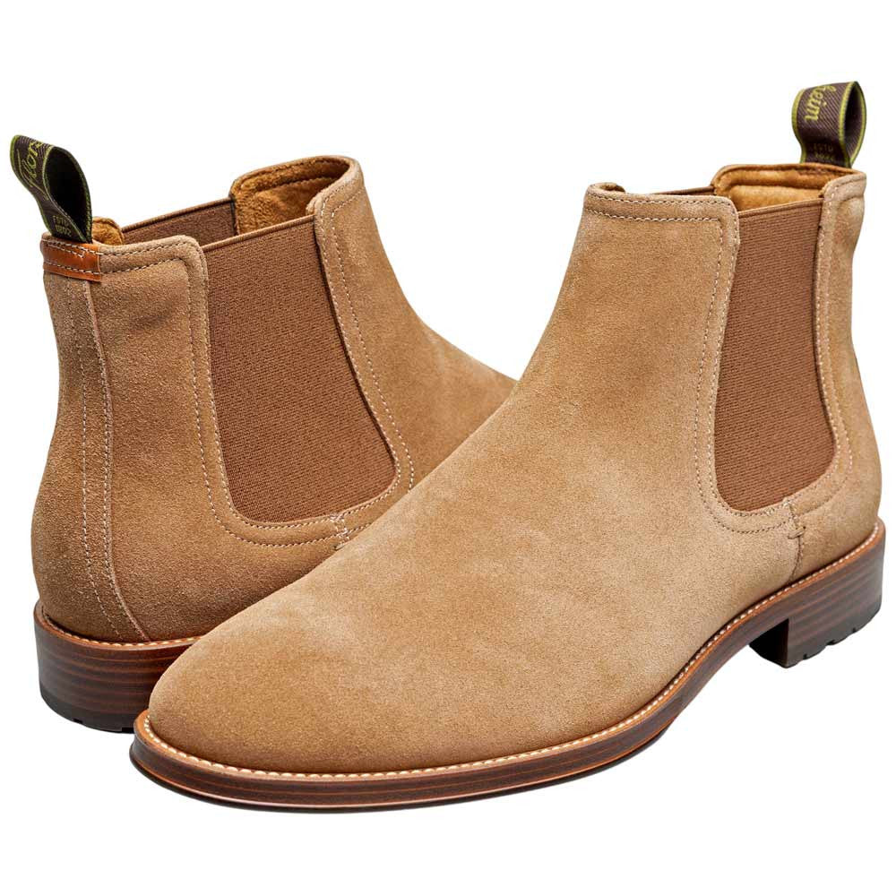 Florsheim Men's Lug Sand Suede Leather Chelsea Boot Rucci
