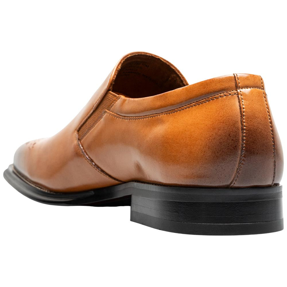 Stacy Adams Alistair Plain Toe Ornament Slip-On - Tan