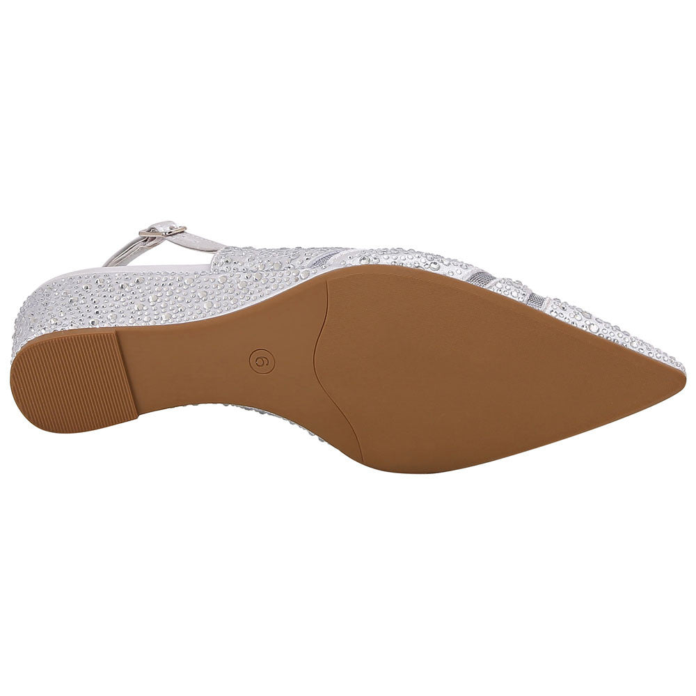 Lady Couture Daniela 2" Wedge Pump in Silver