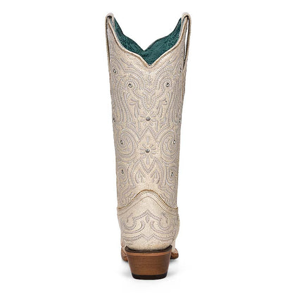 Corral Women's Snip Toe Embroidery & Crystal Boots