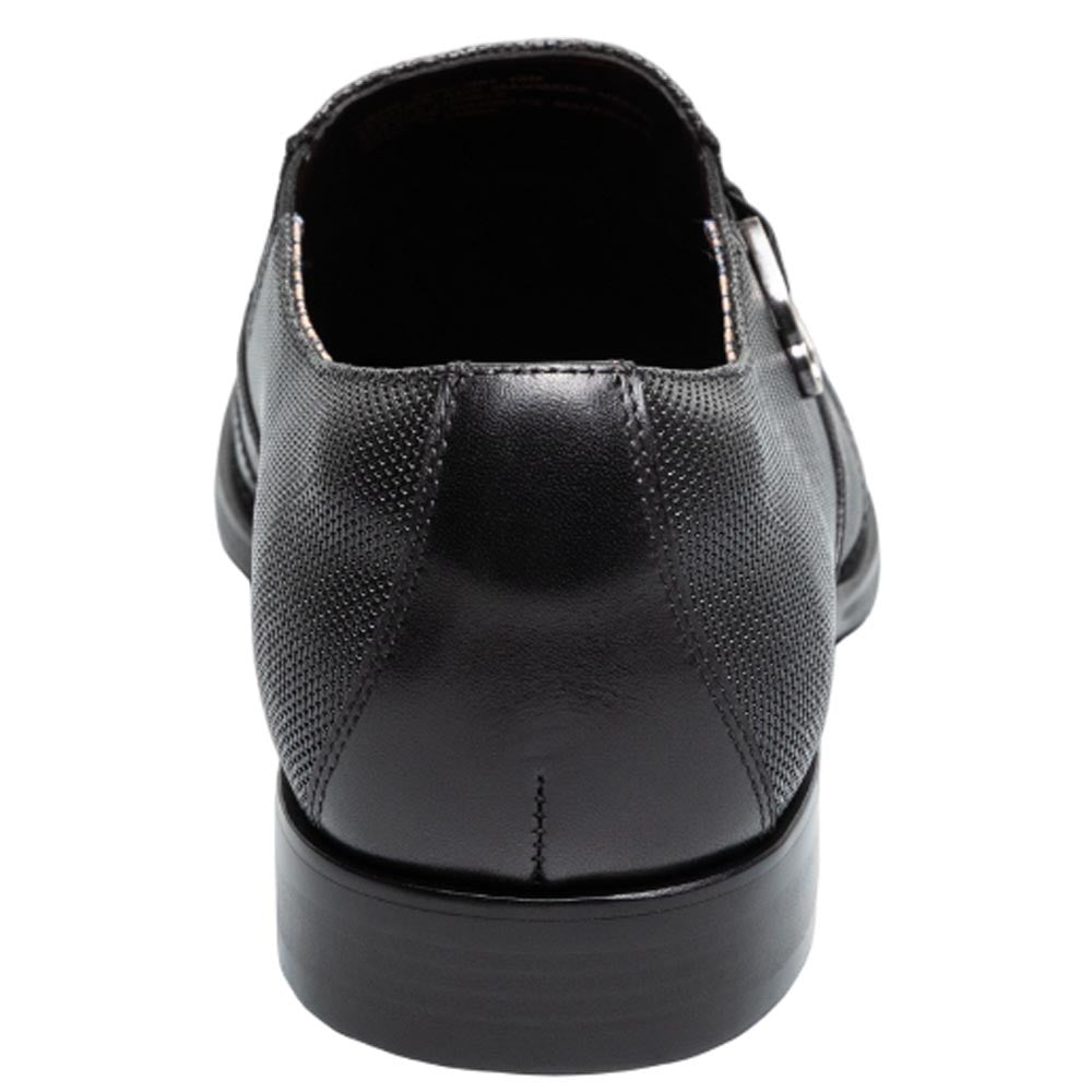 Stacy Adams Lockwood Wingtip Ornament Black Slip On Dress Shoes for Men