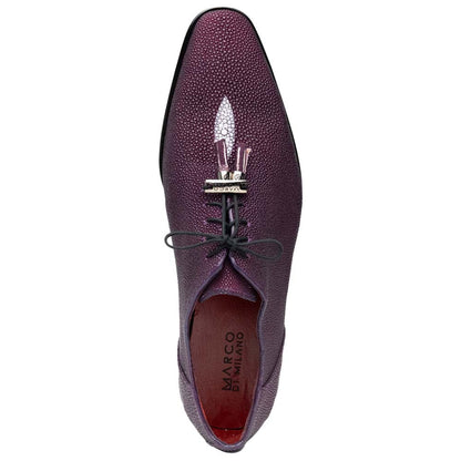 Marco Di Milano Rimini Genuine Stingray Lace-Up Shoe - Purple