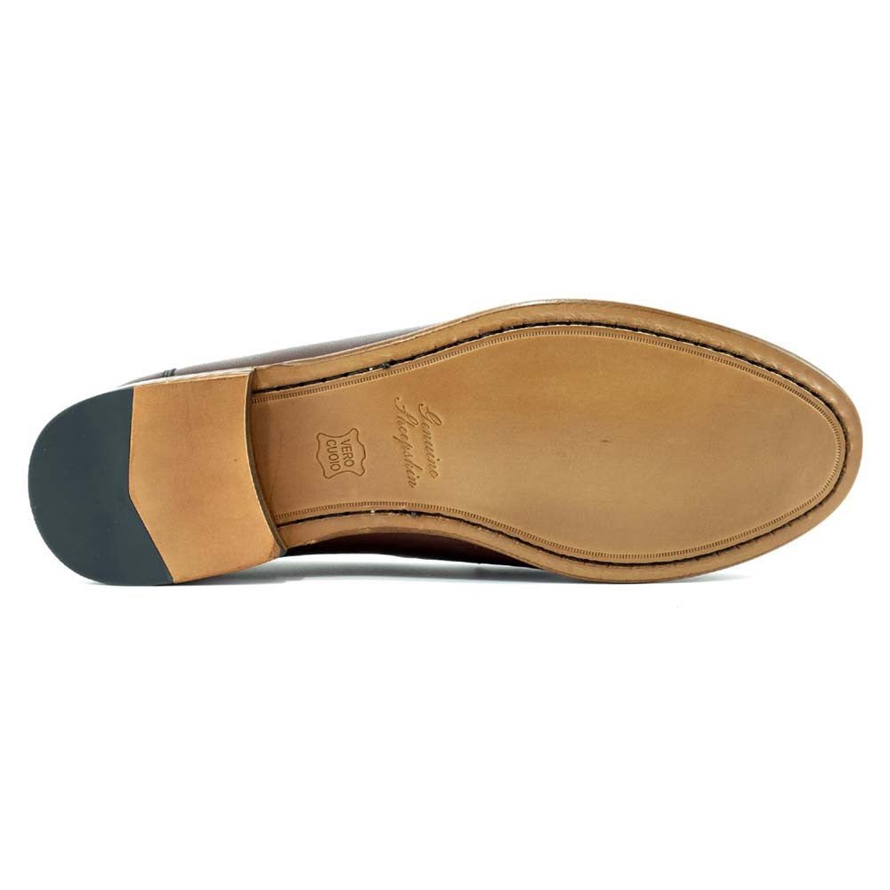 Alan Payne Snaffle Brown Sheepskin Loafer - shoeclassix.com