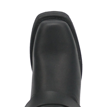 Dingo Molly Black Leather Snoot Toe Western Fashion Harness Boot(US Women Size)