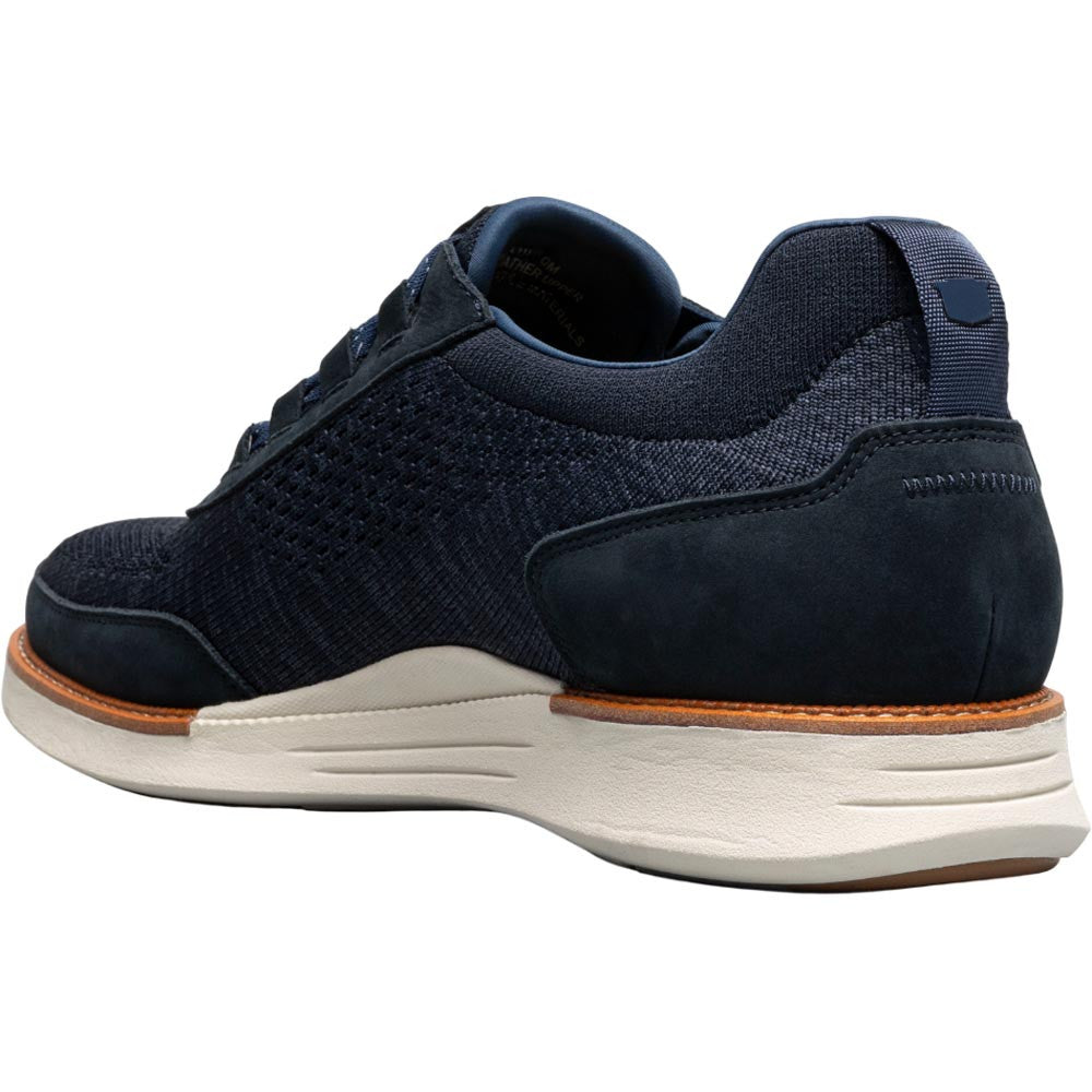 Florsheim Launch Navy Knit Elastic Lace Moc Toe Casual Loafers (USA Men Size)