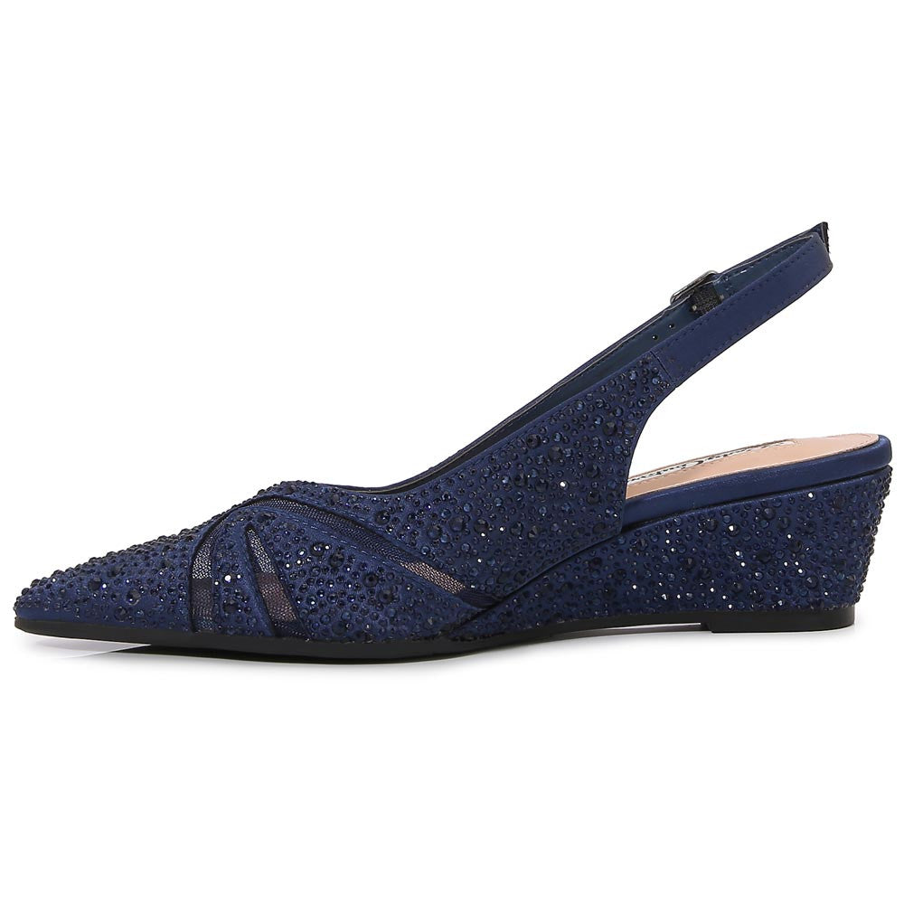 Lady Couture Daniela 2" Wedge Pump in Navy