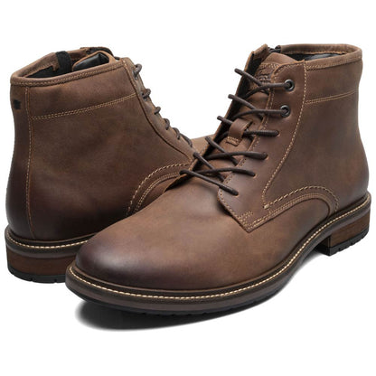 Forge Plain Toe Lace Up Boot | Florsheim Brown CH Dress Boots for Men