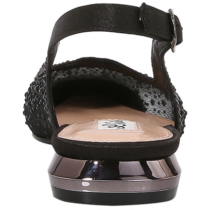 Lady Couture Kara 0.75” Block Heel Flats in Black