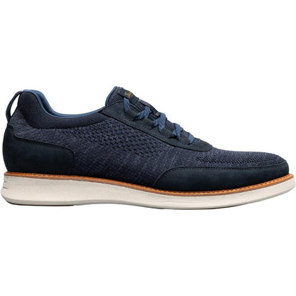 Florsheim Launch Navy Knit Elastic Lace Moc Toe Casual Loafers (USA Men Size)