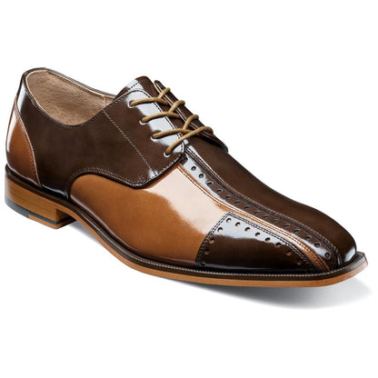 Stacy Adams Palmento Smooth Leather Brown Modified Cap Toe Oxford (US Men Size)