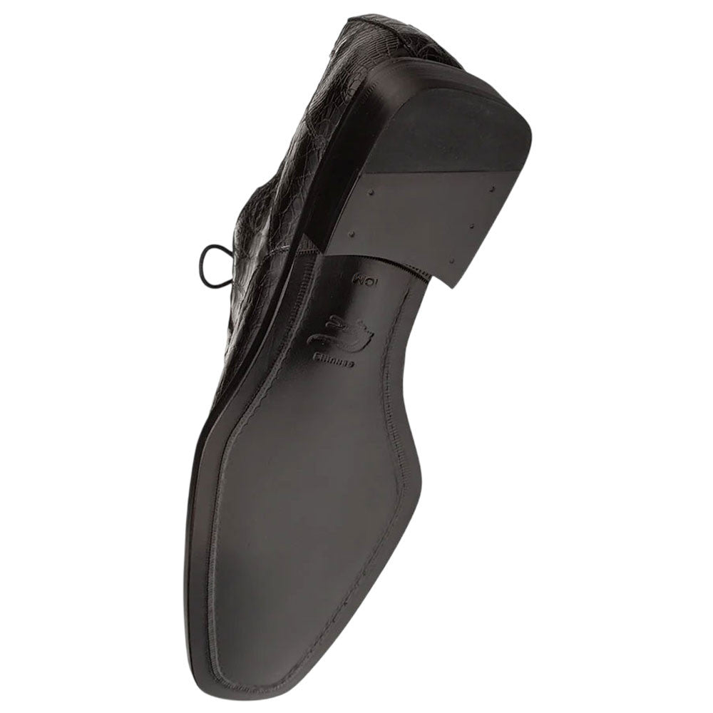 Mezlan of Spain Ugo Genuine Crocodile Skin Lace Up Dress Shoes in Black