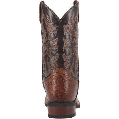 Laredo Broken Bow Rust Leather Square Toe Western Cowboy Boots (USA Men Size)