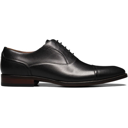 Florsheim Sorrento Black Smooth Leather Cap Toe Oxford Shoes