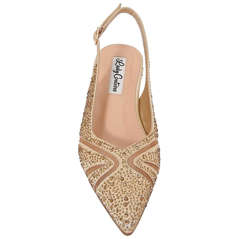 Lady Couture Daniela 2" Wedge Pump in Gold
