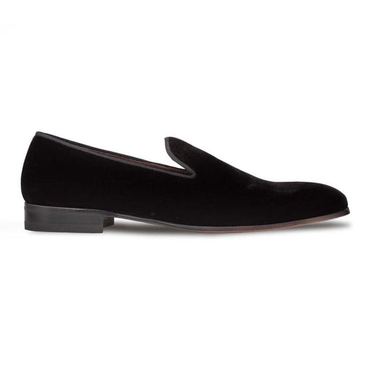 Mezlan Men's Lublin Velvet Formal Slip-On in Black