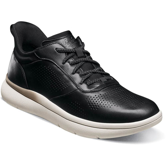 Florsheim Fleet Black Perf Toe Elastic Lace Men's Sneaker