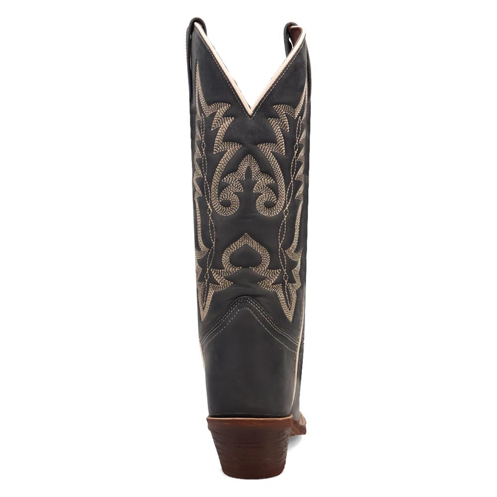 Laredo Carly Navy Leather Snip Toe Western Cowgirl Boots (USA Women Size)