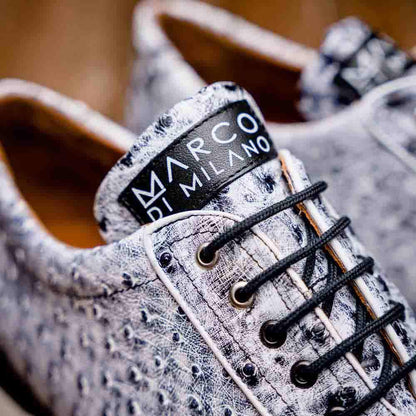 Marco Di Milano Scanno Newspaper Ostrich Sneakers