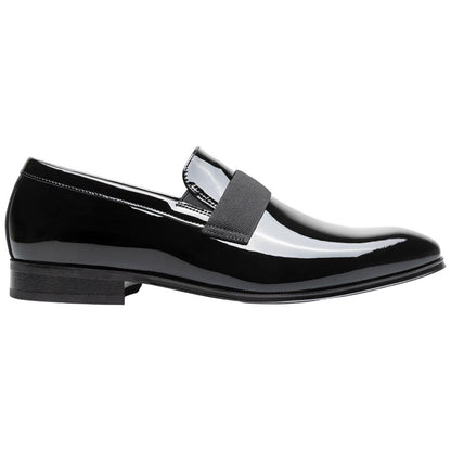 Florsheim Men's Hi Shine Black Patent Leather Strap Loafer