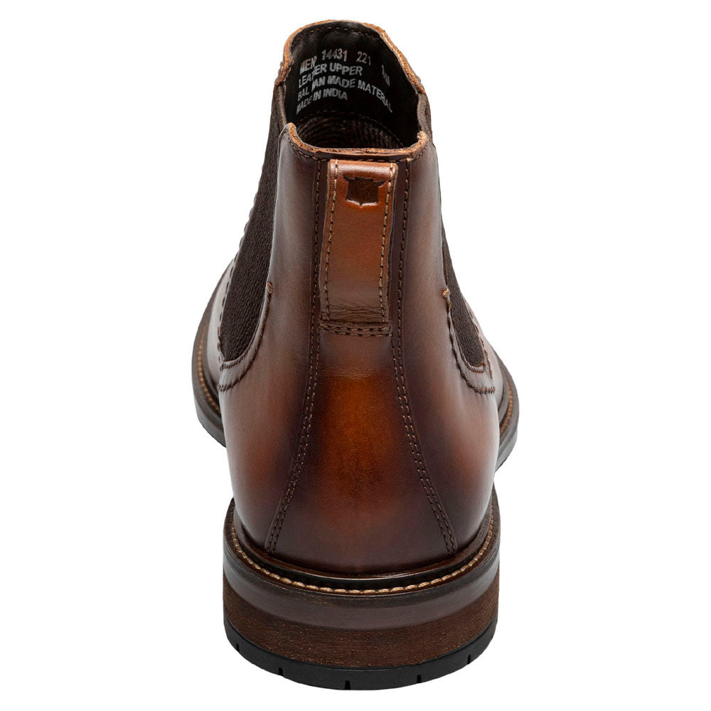 Florsheim Forge Cognac Smooth Leather Plain Toe Gore Chukka Boots (USA Men Size)